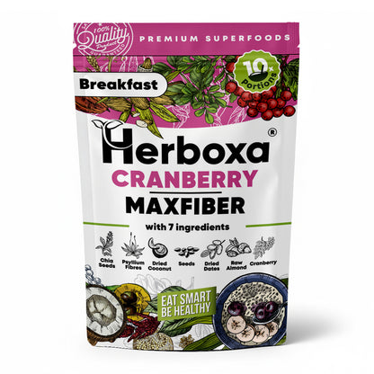 Cranberry Maxfiber – runsaskuituinen ja terveellinen “pikaruoka”-aamiainen