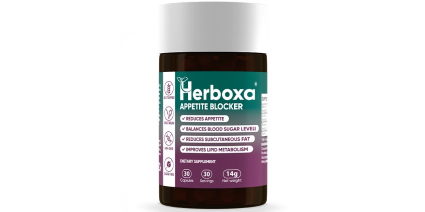 Herboxa® APPETITE BLOCKER | Neljällä aktiivisella ainesosalla glukoosipiikkien ja mielitekojen vähentämiseksi